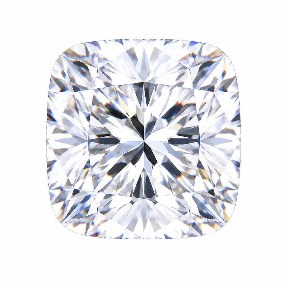 Cushion cut cubic zirconia