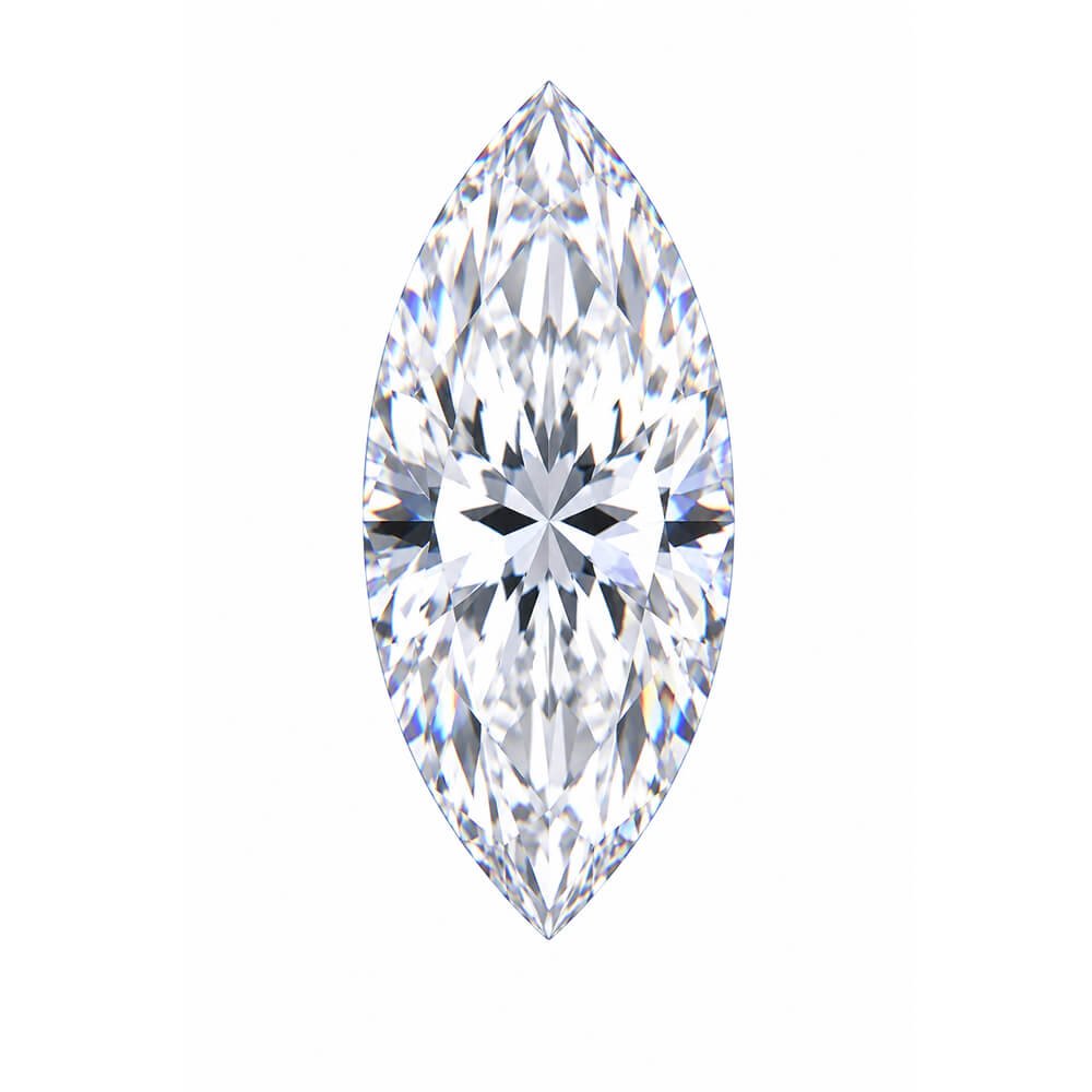 Zirkonia im Marquise-Schliff