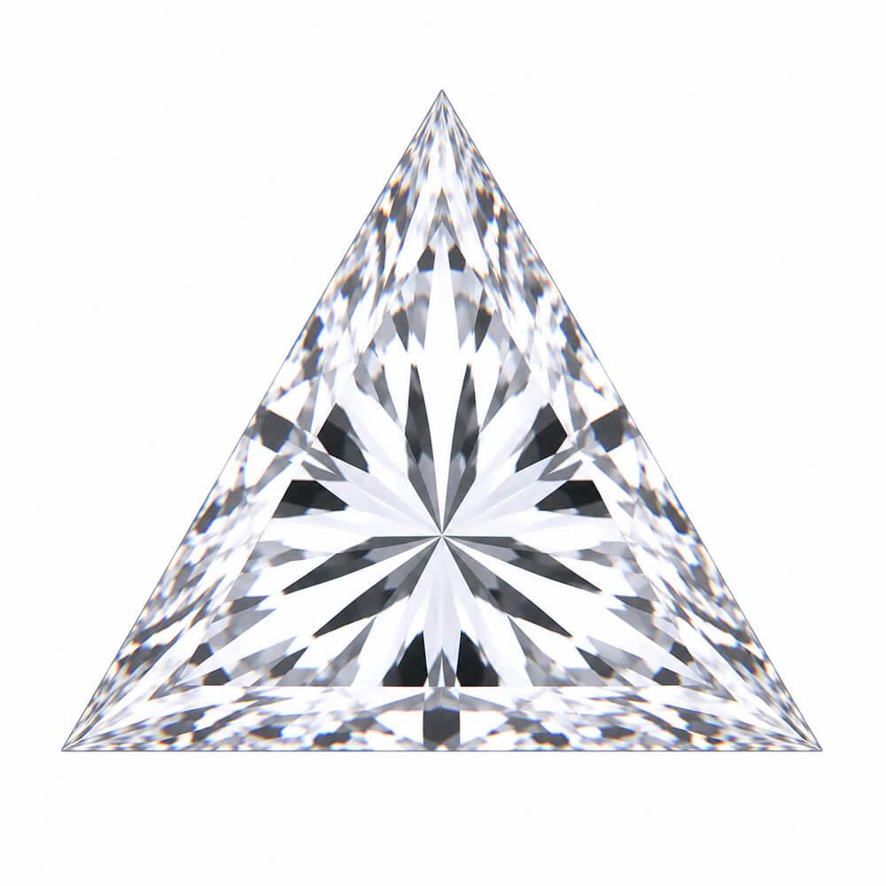 circonita cúbica de corte triangular