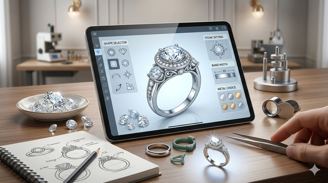 How to design your own custom cubic zirconia ring