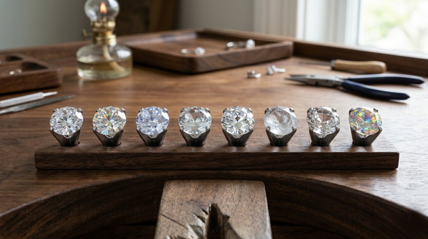 Which fake diamonds sparkle the most