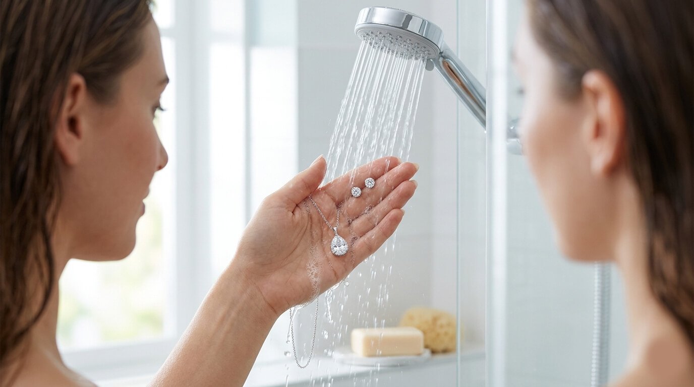 can you shower with cubic zirconia jewelry