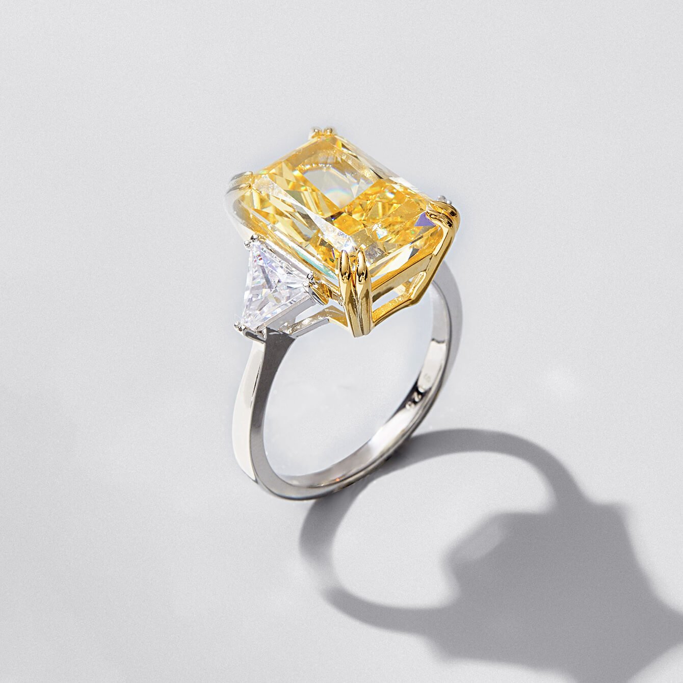 Elongated cushion crushed ice cut yellow cubic zirconia engagement ring o 1hfdnr77ma7oagip3flbdfs6p