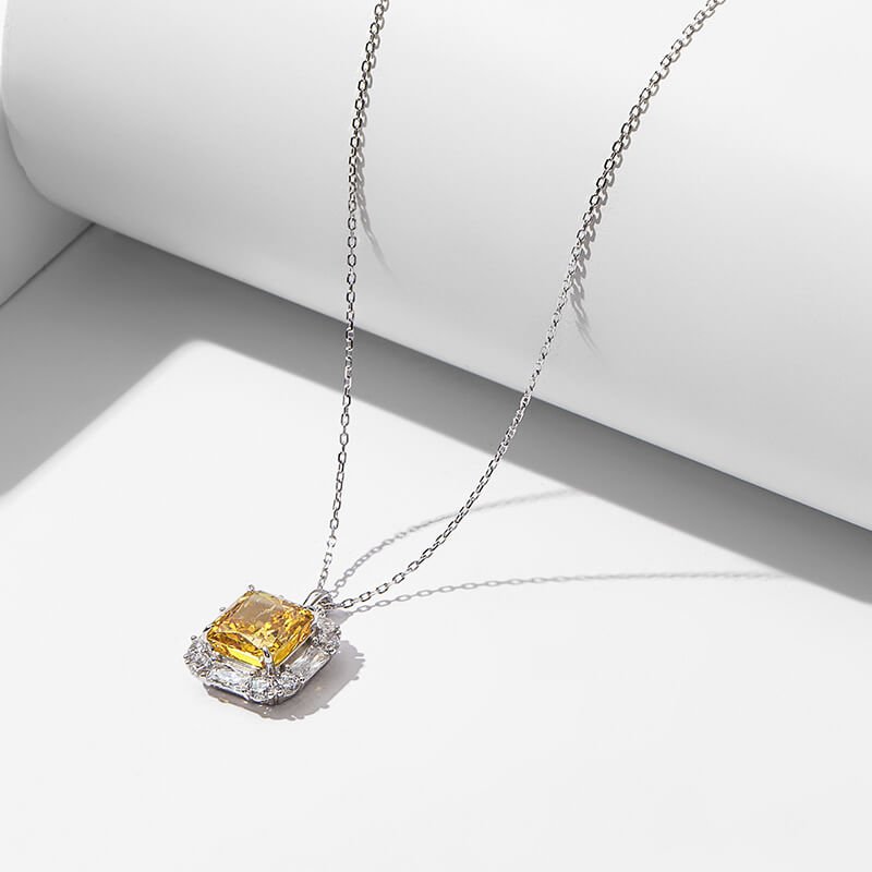 Cushion shape crushed ice cut yellow cubic zirconia pendant necklace o 1hfglcj9e74i1d6i1p9v15b0lkmcd