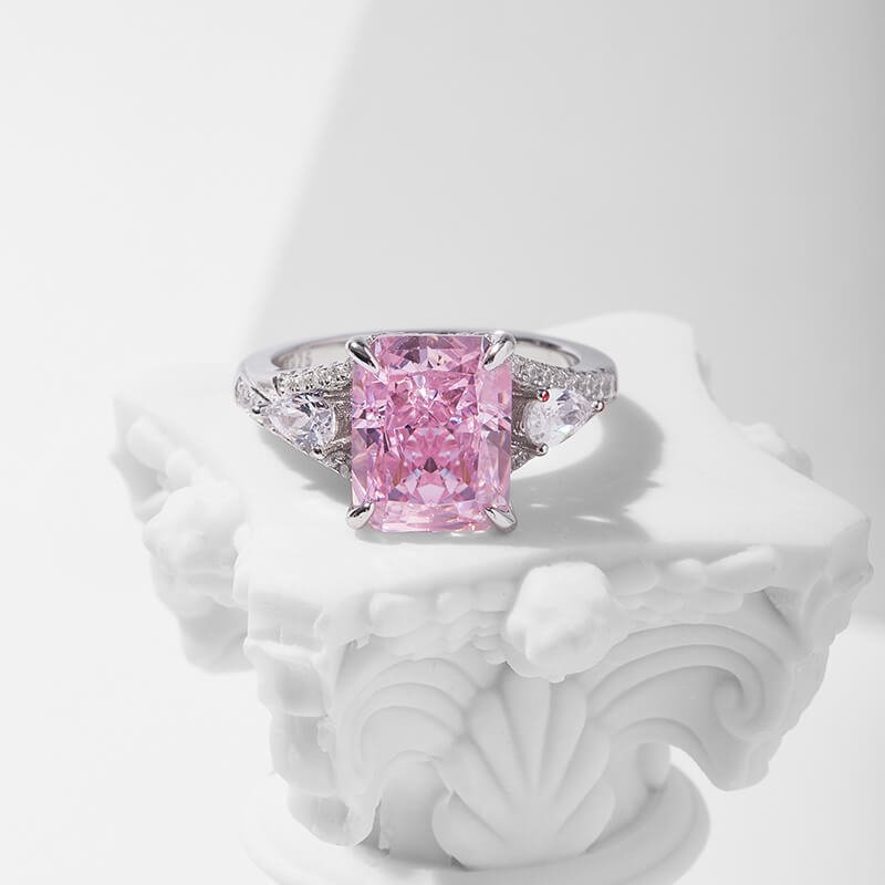 Elongated cushion crushed ice cut pink cubic zirconia engagement ring o 1hfgnp4411fcmv641m3m1r6q15e6qg