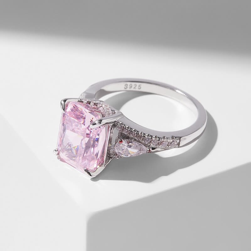 Elongated cushion crushed ice cut pink cubic zirconia engagement ring o 1hfgnp441ckp1rpf1134rn31nblqi